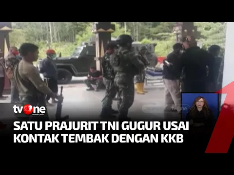 Kontak Senjata Dengan KKB, Satu Prajurit TNI Gugur