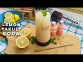Refreshing Lemon Yakult Soda Sparkling Lemon Yakult Drink
