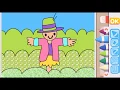 Colored Scarecrow Coloring Pages for Children