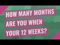 How many months are you when your 12 weeks