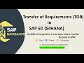 Transfer of Requirements TOR in SAP SD Explained Requirement Type Class MD04 Verification