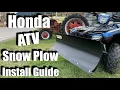 How to Install A Plow Honda Snow Plow Step-By-Step Guide Tutorial