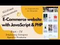 REST style E-Commerce Website with JavaScript PHP no frameworks or libraries part IV