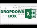 How to create a dropdown box in excel