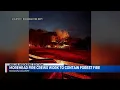 MOREHEAD FIRE CREWS WORK TO CONTAIN FOREST FIRE