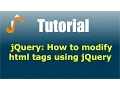 jQuery How to modify html tags using jQuery
