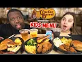 Trying The Entire KIDS MENU At CRACKER BARREL Food Review