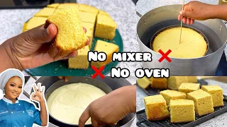 how to bake cake without an oven and mixer no oven no mixer chef maah