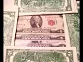 1928 1953 Red Seal Two Dollar Bills