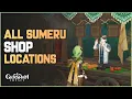 All 12 Shop Locations in Sumeru Genshin Impact
