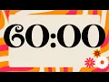 60 Minute Cute Groovy Pink Timer Silent
