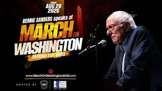 Bernie Sanders Speaks at March on Washington: Defend the Vote