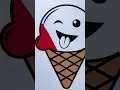 Coloring an ice cream cone coloring page with alcohol markers