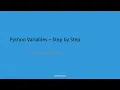Python Variables Explained Beginner s Guide with Easy Examples Code Mining