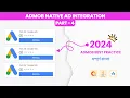 AdMob Native Ad Integration Tutorial Part 4 Android Studio Java