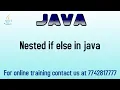 nested if else in java in hindi