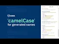 Introducing camelCase for generated names