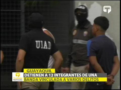 Detienen a 12 integrantes de una banda vinculada a varios delitos