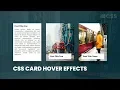 CSS Card Hover Effects Html CSS