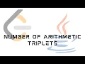 LeetCode 2367 Number of Arithmetic Triplets Solution in JAVA