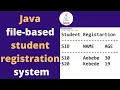 Java program for reading and writing from file
