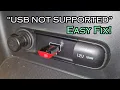 USB is not supported error in KIA – causes and how to fix it