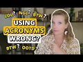 English Acronyms Explained LOL NGL BTW BRB More Texting Slang Guide