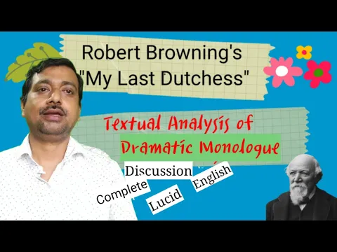 Download MP3 Textual analysis of Dramatic Monologue of Robert Browning's \