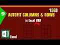 - Autofit Rows columns in Excel VBA Excel VBA code MsOffice Learning Rows and Columns