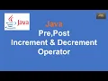 10 Java Tutorial Java Pre Post Increment and Decrement Operators Zest Prime