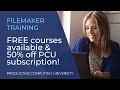 Expand your FileMaker skills with Productive Computing University FileMaker training
