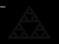 The Chaos Game Sierpinski Triangle Generated with Processing 3 Java