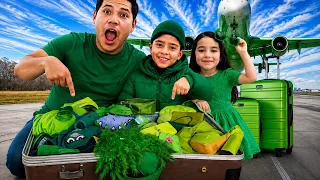  VIAJANDO SOLO de COLOR VERDE con KIMA Y JUANITO 