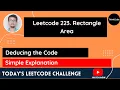 Leetcode 223 Rectangle Area Hindi