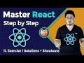 Exercise 1 Solutions Shoutouts Complete React Course in Hindi