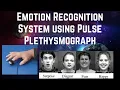Machine Learning Emotions Recognition Pulse Plethysmograph PPG