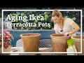 Aging IKEA Terracotta Pots IKEA hacks