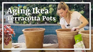 Aging IKEA Terracotta Pots IKEA hacks