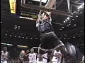 Rookie Shaq runs the floor to pound a lob vs Pistons 1992