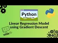 Python Machine Learning Basic EASY introduction - Linear Regression with Gradient Descent