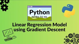 Python Machine Learning Basic EASY introduction - Linear Regression with Gradient Descent