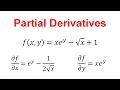 How to find Partial Derivatives in Calc 3 with Examples