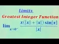 Limits involving greatest Integer Function and absolute value function
