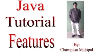 Java Tutorial Learn 2 Features of Java