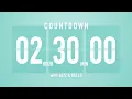 2 Hour 30 Minute Countdown Timer Flip Clock with Jazz Bells