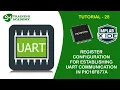 UART Register configuration for PIC16F877A microcontroller