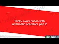 Part 2 - Tricky practice questions on arithmetic operators for java 11 certification exam 1z0-819
