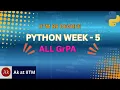 IITM BS Degree Python Week-5 GrPA 1 5 Solutions
