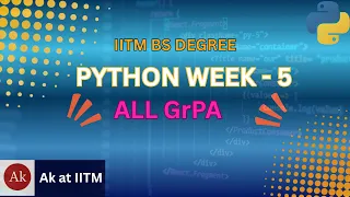 IITM BS Degree Python Week-5 GrPA 1 5 Solutions