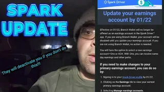 Spark Driver Update - Branch Wallet is out Direct Deposit is In